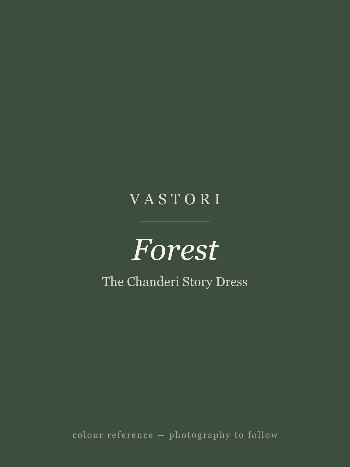 The Chanderi Story Dress — Forest (colour reference)