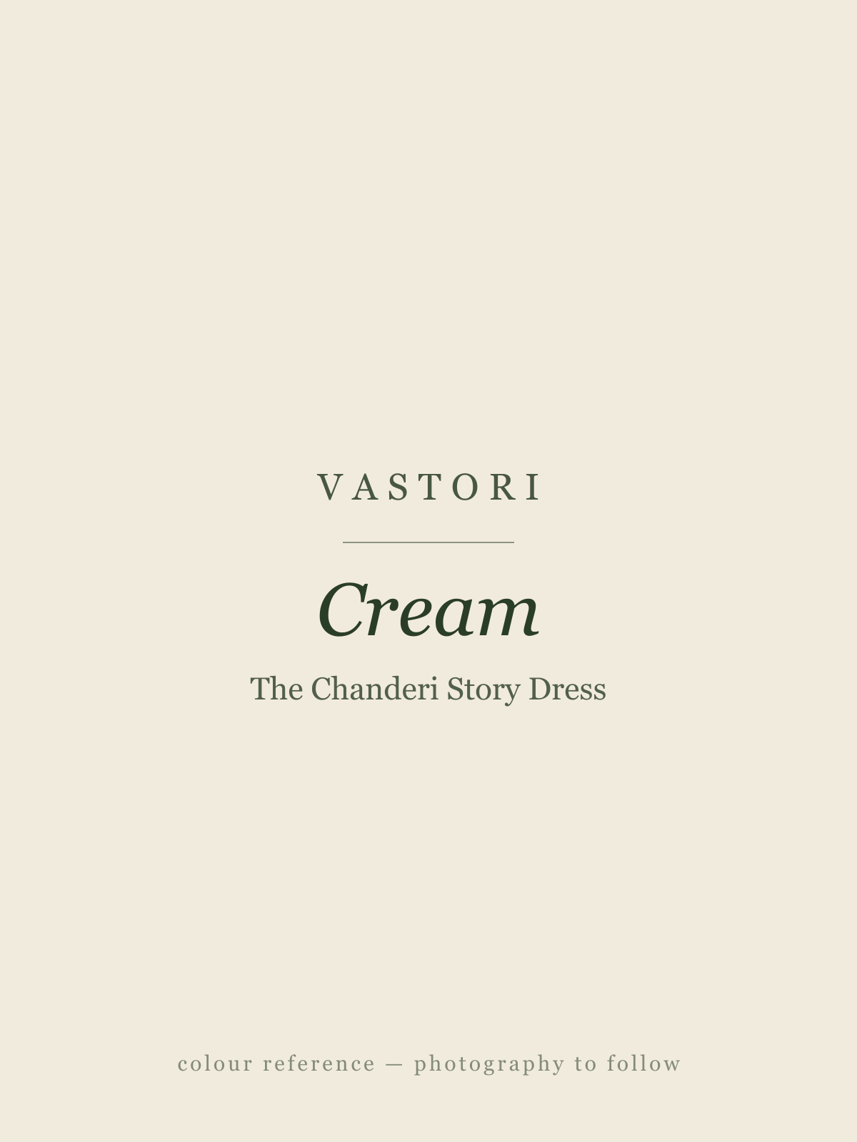 The Chanderi Story Dress — Cream (colour reference)