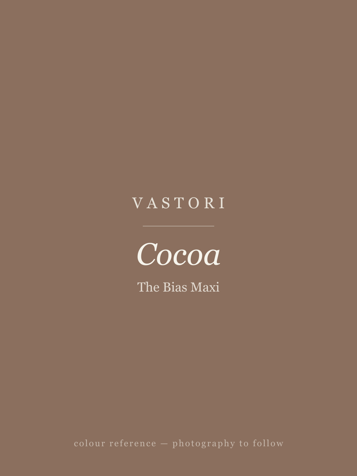 The Bias Maxi — Cocoa (colour reference)